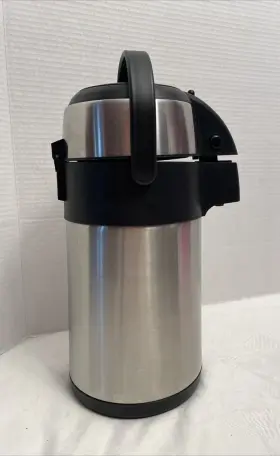 7951701 Mr. Coffee Pump Pot 2.3 Quart Stainless Steel Dispenser Carafe Thermos Handle #2