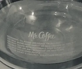 Cm-4213 Mr. Coffee 4 - 5 Cup Glass Replacement Pot Carafe Decanter With Black Lid #3