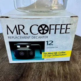 D12a Mr. Coffee Vintage Replacement 12 Cup Decanter Glass Pot Model Unused #2