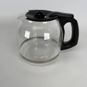 Mr. Coffee E222aj Mr. 12 Cup Replacement Carafe Glass Black Lid Handle Pot