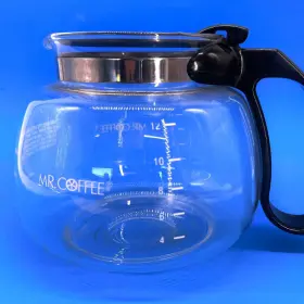 Isd13np Mr. Coffee Replacement Pot Carafe Coffeemaker Glass 10-12-cup Black Lid