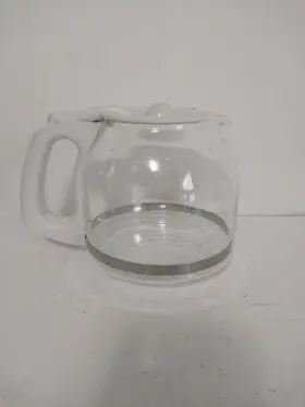 J285yl Mr. Coffee Replacement Carafe Glass 12 Cup White Handle #3