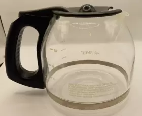 Jwx23kg-01 Mr. Coffee 12 Cup Carafe Glass Replacement Decanter Pot Black Handle And Lid #3