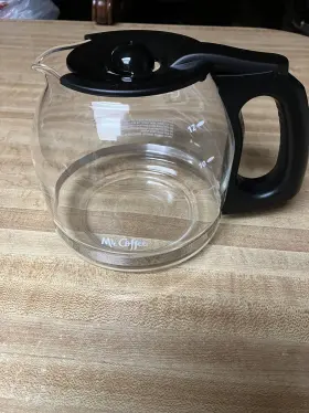 L255yl Mr. Coffee 12 Cup Black Durable Glass Drip-free Replacement Carafe