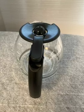 L285yl Mr. Coffee 12 Cup Glass Replacement Pot Carafe Black Lid Handle Very Clean #3