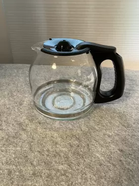 L285yl Mr. Coffee 12 Cup Glass Replacement Pot Carafe Black Lid Handle Very Clean