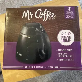 Mrc37494 Mr. Coffee 12-cup Replacement Carafe Compatible Ejx Lmx Vmx Isx Ftx And Tjx New