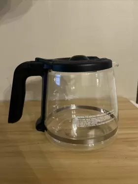 N312rx Mr. Coffee Pot 12 Cup Carafe Replacement Glass Black Lid Handle #3