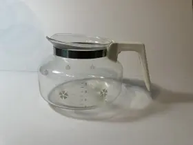 P-27-27 Mr. Coffee Glass Replacement Pot Carafe 8-10 Cup Daisys White Handle