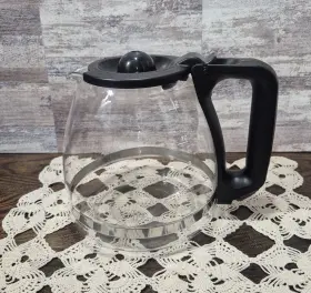 P133aj Mr. Coffee Vintage 12-cup Replacement Pot Carafe With Black Lid And Handle