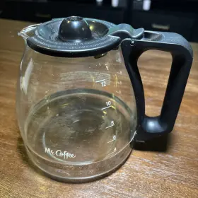 Pld13 Mr. Coffee Pld12 Rare Vtg 12-cup Glass Carafe Replacement Pot Thin Dash Markings Lid