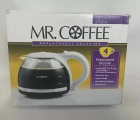 Spd4 Mr. Coffee 4 Cup Glass Pot Decanter Replacement White New