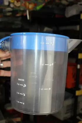 Tm70 Mr. Coffee Iced Tea Maker Replacement Pitcher Blue Lid Clear Hard Plastic #3