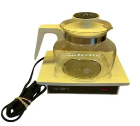 Wd-10 Mr. Coffee Cup Decanter And Electric Warmer Plate White Tested