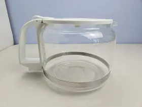 X033ti Mr. Coffee Replacement Pot Carafe 12 Cups White Handle/lid