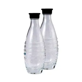 B0d1j87qq2 Mrx Solutions Sodastream Aqua Fizz Crystal Penguin Glass Carbonating Bottle 2-pack