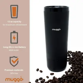 Muggo 703062141925 12 Oz Temperature Control Mug With 3 Hour Battery Life Tea Coffee And #2