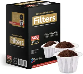 Mdf400 Munfix Disposable Coffee Filters 400 Count Paper Filter For Keurig Brewers Sing