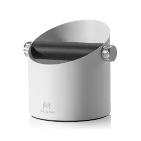 Muvna 768771611534 Espresso Knock Box Coffee Grounds Disposal Removable Knocking Rod White