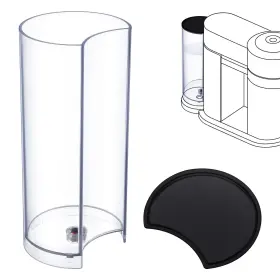 Mysora Jus-mysora-0249 Water Tank Reservoir Replacement And Black Lid Cover Compatible With Nespresso