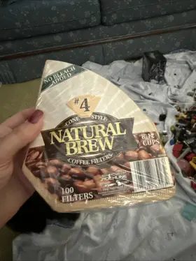85922 Natural Brew Cone Style #4 Coffee Filters 8-12 Cup 100 Count