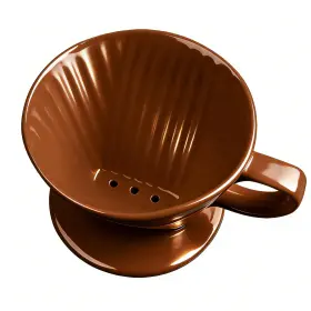 Nbyhzls 705794291213 Handmade Pour Over Ceramic Coffee Dripper - Authentic Brewing Experience
