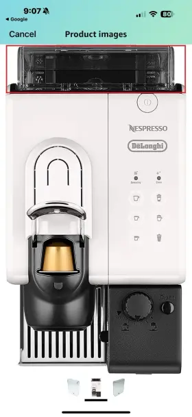 7313236281 Nespresso Delonghi Tank Water Lattissima Touch En550 F511