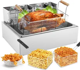 En80b Nespresso Freidora Industrial Electrica De Aceite Comercial 22l Con Canasta Para Freidoras