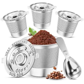 Ns-sl4 Nessus Reusable K Cups For Keurig 1.0 - Stainless Steel Coffee Pods Bpa-free Heat