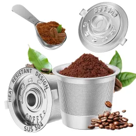 Nsrc2 Nessus 2 Pack Reusable K Cups Coffee Pods For Keurig 1.0 Stainless Steel Refillable