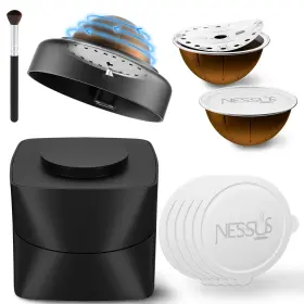Xpk100 Nessus Reusable Vertuo Pods Refill Kit Lid Easy Remover For Seal 100pcs Alu
