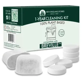 Kfcg4-ystz-52 New England Stories 6 Breville Compatible Charcoal Filters And Cleaning Tablets Kit - Pack