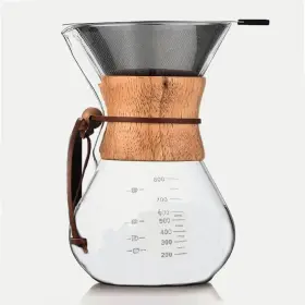 New Yorks Favorite Coffee 860010320587 - 6 Cup Pour Over Maker Borosilicate Clear