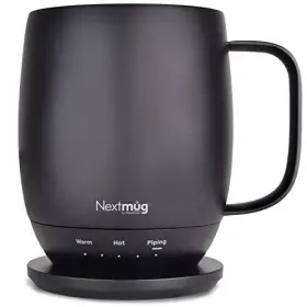 Nextmug By Nextboom 850043163008 - Temperature-controlled Self-heating Coffee Mug Black 14 Oz