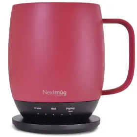 Nextmug By Nextboom 850043163039 - Temperature-controlled Self-heating Coffee Mug Dusty Rose 14 Oz