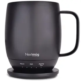 B0b6jtx6nb Nextmug By Nextboom Temperature-controlled Self-heating Coffee Mug - 14 Oz. Black