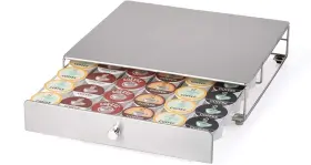 6498 Nifty Solutions Coffee Pod Drawer Stainless-steel Compatible With K-cups 36 Pack H