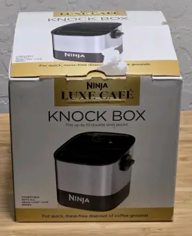 Ninja 622356646369 Luxe Cafe Knock Box Non-slip Base Open