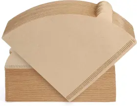 Niveaya 605556616363 200 Count Cone Coffee Filters Size 02 Natural Unbleached Paper F
