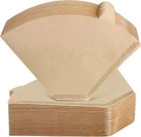 Niveaya 605556616660 200 Count Coffee Filters #4 Unbleached Natural Brown 8-1