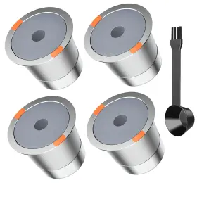 1.0universal Noalto 700306407724 Reusable K Cups For Keurig 2.0 Stainless Steel Refillable