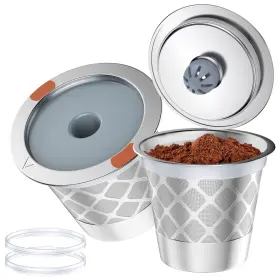 Noalto 763932218690 Reusable K Cup Coffee Filters Universal Stainless Steel Refillable Cups Fil