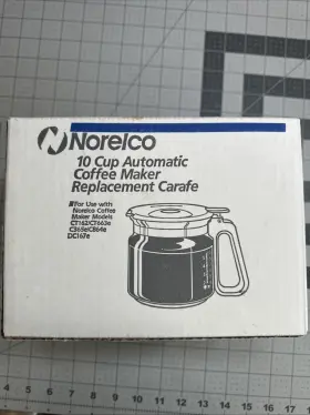 Rp148 Norelco Vintage 10 Cup Automatic Coffee Maker Replacement Carafe Rp14 White