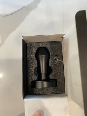 Normcore 705353727375 58.5mm Espresso Tamper - Spring-loaded Black Adjustable #2