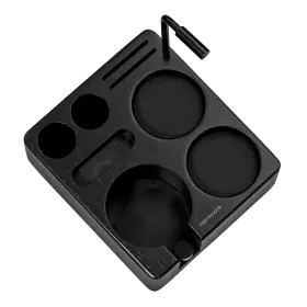 Normcore 977166450007 Compact Tamping Station - Espresso Black Ashwood Tamper Base Genu Inch