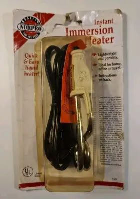 Norpro 071503019530 Instant Electric Immersion Coil Liquid Heater 559 - Water Coffee Soup New