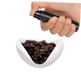 10135 Nqeuepn 2pcs Coffee Dosing Cup With Spray Bottle Ceramic Bean Tray &