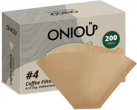 Cf2o2 Oniou Coffee Filters #4 Number 4 Cone Paper 8-12 Cup