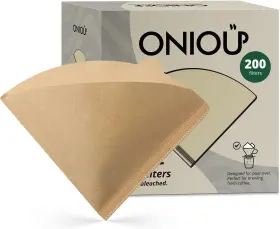 Cf2o3 Oniou V60 Coffee Filters 02 Unbleached Size Cone 200 Count N