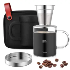 Oranlife 226474865615 Pour Over Coffee Maker Set For Travel/camping/hiking Single Cup Stainless S